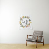 Boho Jubileum Foto Booth Backdrop Botanisch Wandkleed (In situ)