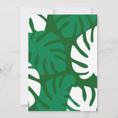 Boho Jungle Baby Shower Kaart (Achterkant)