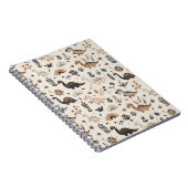 Boho Jungle Dinosaur Patroon Notitieboek (Rechterzijde)