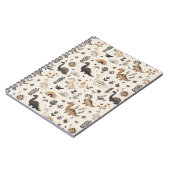Boho Jungle Dinosaurus Patroon Notitieboek (Linkerzijde)