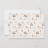 Boho Jurk Meisje Kleding Beer Baby shower Bedankkaart (Achterkant)