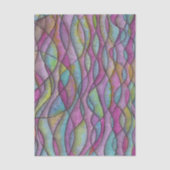 Boho Juwelenkleur Abstract Golfpatroon Tissuepapier (Voorkant)