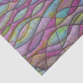 Boho Juwelenkleur Abstract Golfpatroon Tissuepapier (Detail)