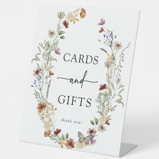 Boho Kaart en geschenken Reclamebord Met Voetstuk