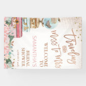 Boho kaart Reizen Miss Mrs Vrijgezellenfeest Banne Spandoek (Horizontaal)