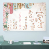 Boho kaart Reizen Miss Mrs Vrijgezellenfeest Banne Spandoek (Beurs)
