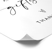 Boho Kaarten en cadeaubordje, Modern Minimalist Poster (Hoek)