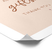 Boho Kaarten en cadeaubordje | Terracotta Florals Poster (Hoek)