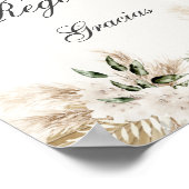 Boho Kaarten en geschenken Spaans trouwbord Poster (Hoek)