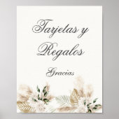 Boho Kaarten en geschenken Spaans trouwbord Poster (Voorkant)