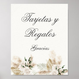Boho Kaarten en geschenken Spaans trouwbord Poster