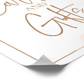 Boho Kaarten en Gifts Pampas Grass Table Sign Poster (Hoek)