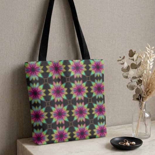 Boho Kaleidoscoop Feest Tote Bag