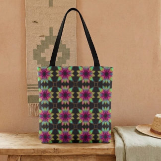 Boho Kaleidoscoop Feest Tote Bag