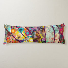 Boho Kaleidoscope - Natuur Geïnspireerde Bloemenku Lichaamskussen