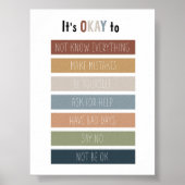 Boho kalmerende hoek het is ok om te posters (Voorkant)