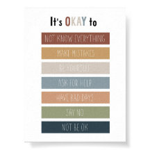 Boho kalmerende hoek het is ok om te posters