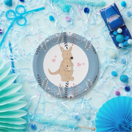 Boho Kangaroo Baby shower Paper Bord (Feest)