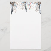 Boho Kangaroo Boy Baby shower Bingo Game (Achterkant)