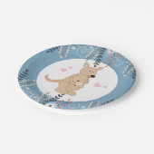 Boho kangoeroe baby shower papieren bord (Gekanteld)