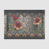 Boho Kant Bloemendecoupe Tissuepapier (Voorkant)