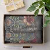 Boho Kant Bloemendecoupe Tissuepapier (Geschenk)