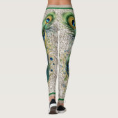 Boho  kant en pauwenveren leggings (Achterkant)