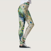 Boho  kant en pauwenveren leggings (Rechts)