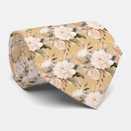 Boho Kantoor Nekdas | Professioneel en Klassiek Stropdas (Opgerold)