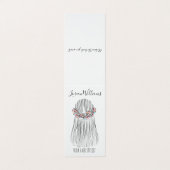 Boho-kapsalon Bloemenkrans Bruidskapsel Visitekaartje (Buitenkant ongevouwen)