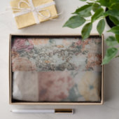 Boho Kat in Bloemen 1 Decoupage Papier (Geschenk)