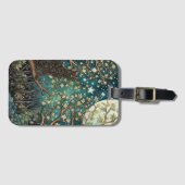 Boho kat sterrenhemel boslandschap bagagelabel (Voorkant (horizontaal))