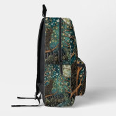 Boho kat sterrenhemel boslandschap bedrukte rugzak (Links)