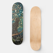 Boho kat sterrenhemel boslandschap persoonlijk skateboard (Voorkant)