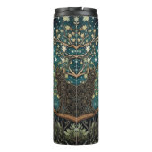 Boho kat sterrenhemel boslandschap thermosbeker (Achterkant)