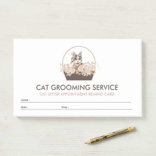 Boho Kat Verzorger Post-it® Notes (Op bureau)
