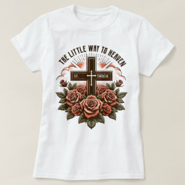 Boho Katholieke St. Therese Kleine Weg Traditionee T-shirt
