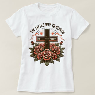 Boho Katholieke St. Therese Kleine Weg Traditionee T-shirt