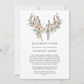 Boho Katoen en Eucalyptus Beperkte Gastenlijst Aankondiging (Voorkant)