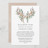 Boho Katoen en Eucalyptus Beperkte Gastlijst Aankondiging (Voorkant / Achterkant)