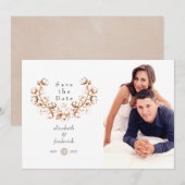 Boho Katoenen Trouwjurk Save The Date (Voorkant / Achterkant)