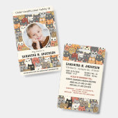 Boho Katten Aangepaste Moderne Foto Identificatie  Badge (Voor- en achterkant)