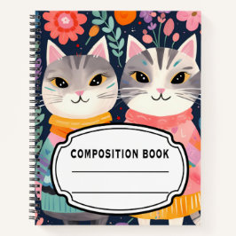 Boho Katten Compositie  Notitieboek