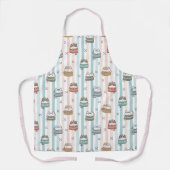 Boho Katten Tribale Patroon Schort (Voorkant)