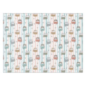 Boho Katten Tribale Patroon Tafelkleed (Voorkant (Horizontaal))