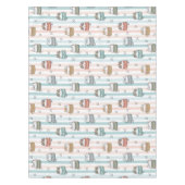 Boho Katten Tribale Patroon Tafelkleed (Voorkant)