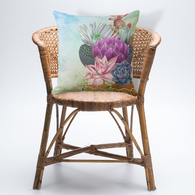 Boho Keramische Pot Succulenten Kussen (Creator heeft geüpload)