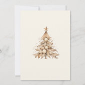 Boho Kerst Bloemrijke Kerstfeest Kaart (Achterkant)