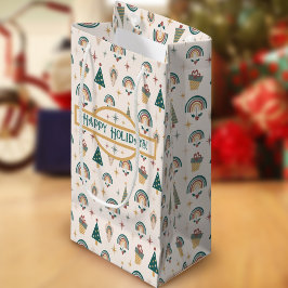 Boho Kerst Kleine Gift Bag Klein Cadeauzakje