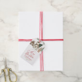 Boho Kerst Mis en Helder Cadeaubijsluiter Cadeaulabel (Met Touw)